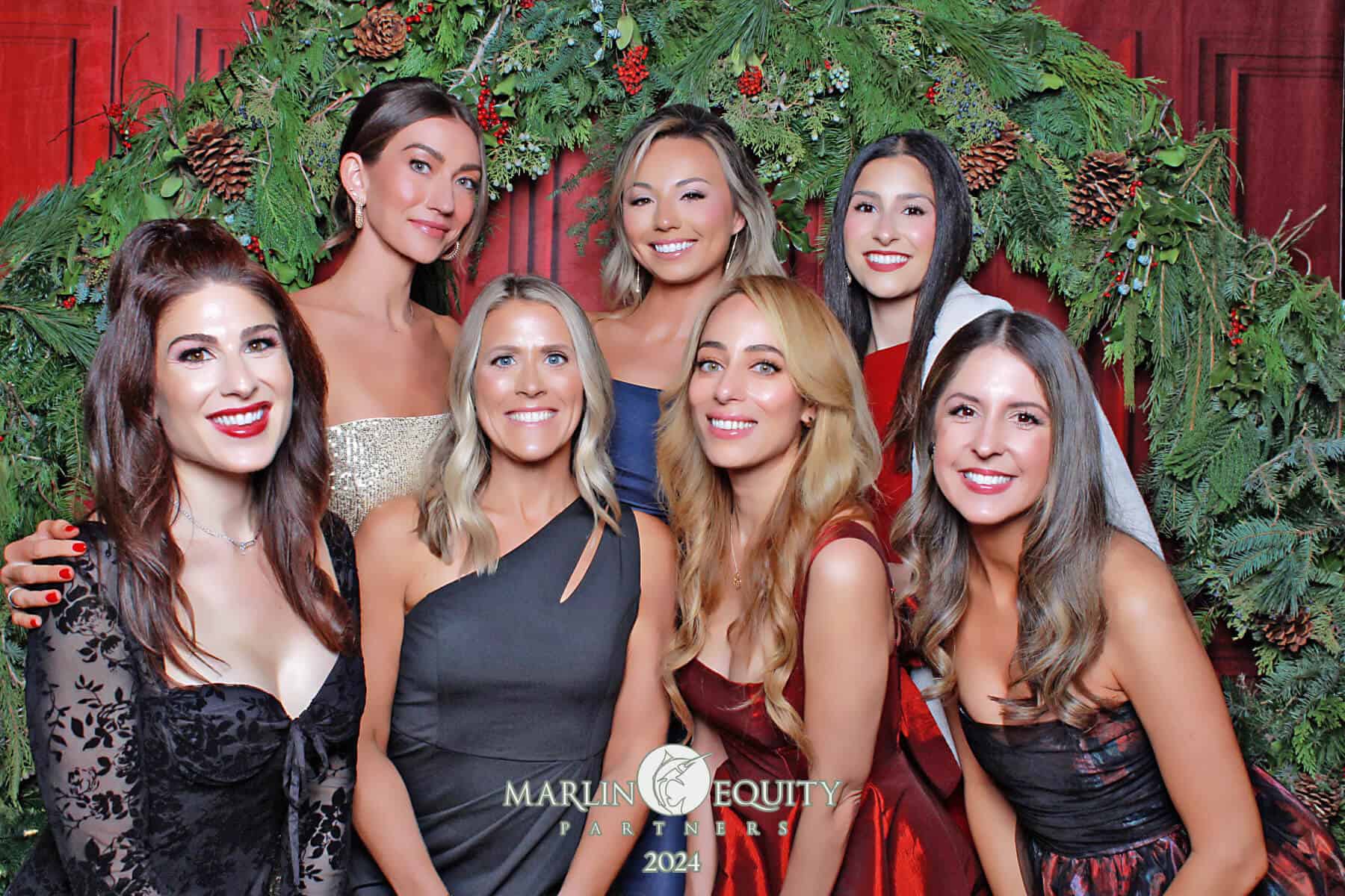 Featured image for “Hollywood Photo Booth brought a custom Beauty Booth to Marlin Equity Partners’ corporate holiday party at Dream Hotel’s rooftop venue. See how we turned a high-end event into a photo-ready experience guests loved!”