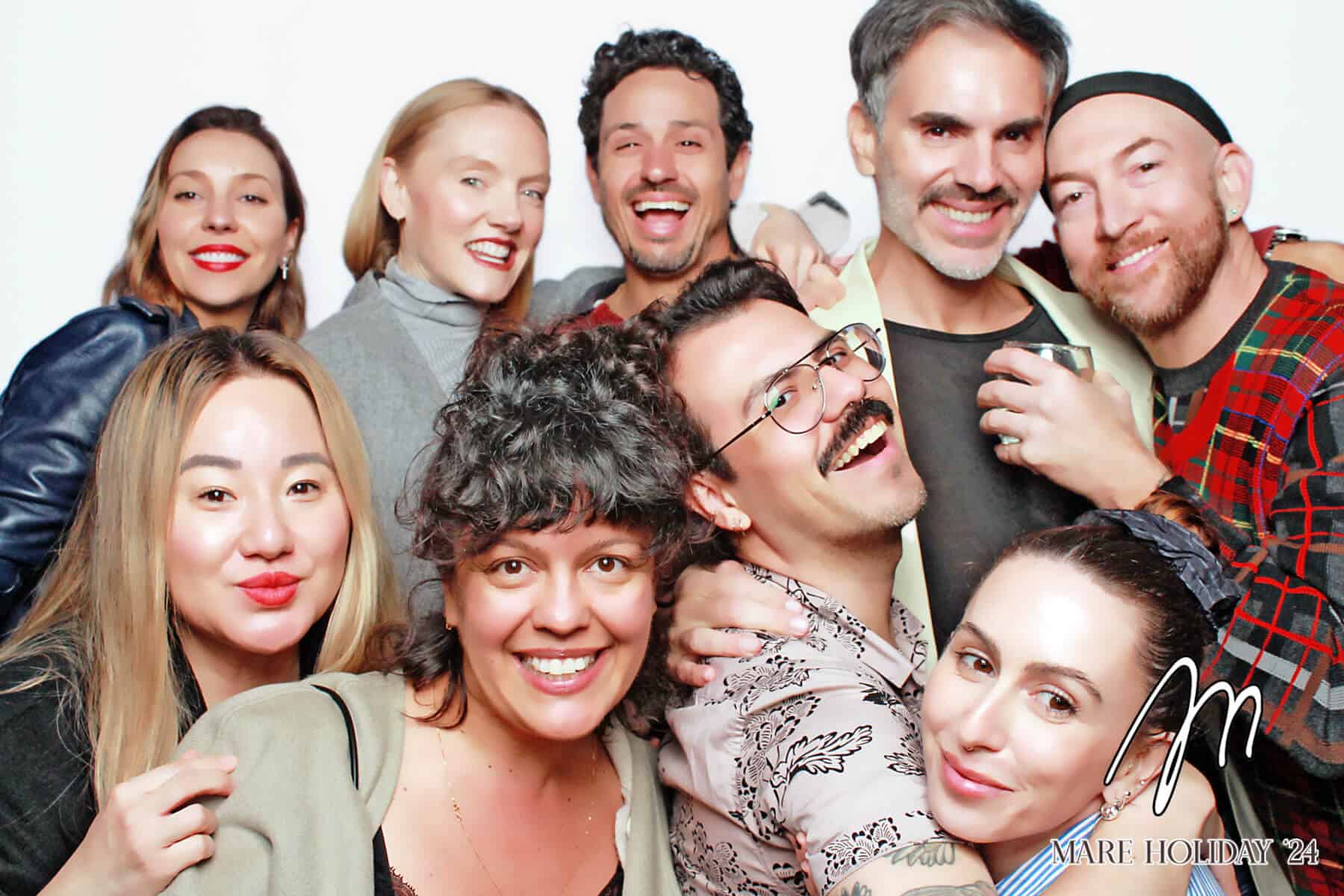 Featured image for “Hollywood Photo Booth Brings Polished Holiday Magic to Mare Salon’s 2024 Party with Luxe Beauty Booth Experience  ”